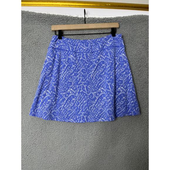 Escape Habitat Skort Small Artsy Dot Pockets Pull On Blue Tennis Golf Athletic - Picture 5 of 14